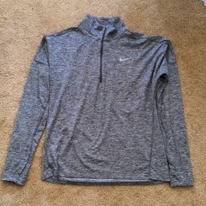 Nike Running Women's long sleeve dri-fit medium, gray